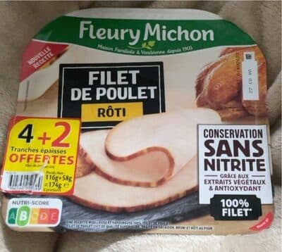 B comme Bon Filet de poulet rôti sans nitrite