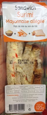Sandwich Surimi Mayonnaise allégée
