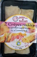 2 Crêpes Roulées au Jambon Supérieur et à l'Emmental