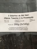2 galettes chèvre