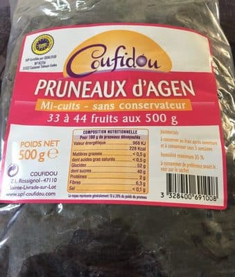 Pruneaux d'agen mi-cuits