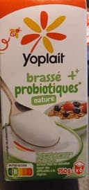 Yaourt en brique brassé probiotiques nature
