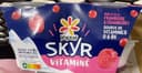 Skyr sur lit de framboise et cranberry