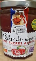 Confiture pêche de vigne sans sucres ajoutés cuit au chaudron