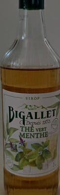 sirop thé vert menthe