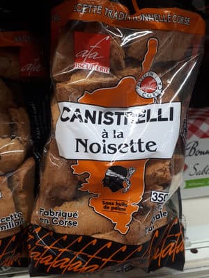 Canistrelli biscuits Corse à la noisette