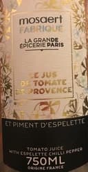 Le Jus de Tomate de Provence et Piment d'espelette