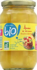 Ananas en morceaux au jus d'ananas, certifié AB