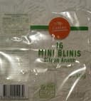 16 mini blinis citron aneth