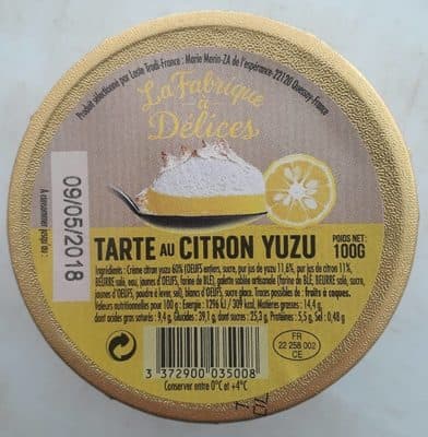 Tarte au citron yuzu