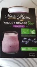 Yaourt brassé bio myrtille