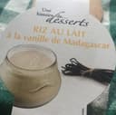 Riz au lait à la vanille de Madagascar