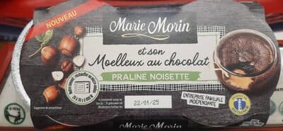 Moelleux au chocolat praline noisette
