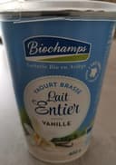 Yaourt brassé Lait Entiet