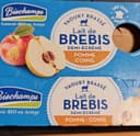 Yaourt brassé lait de brebis demi écrémé pomme-coing