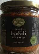 Le chili sin carne et riz complet
