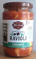 Ravioli aux légumes en bocal