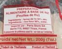 Préparation alimentaire à base de riz