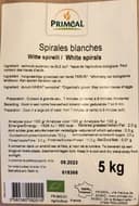 Pate spirales blanches