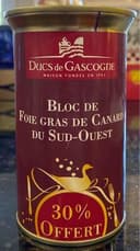 Bloc de Foie Gras de Canard du Sud-Ouest