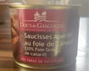 Saucisses apéritif au foie de canard