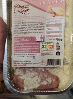 Mon gratin d'endives au jambon