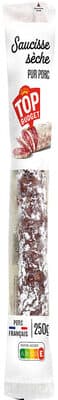 LS PP Saucisse droite sec pur porc 250g