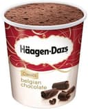 Pot de crème glacée au chocolat belge
