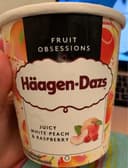 Crème glacée Häagen-dazs à la pêche et framboise