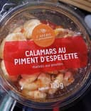 Calamars au piment d'Espelette marinés aux poivrons