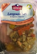 Tapas Langoustines & Légumes croquants marinade Aigre-douce