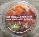 Crevettes a l’asiatique sauce soja et graine de sesame