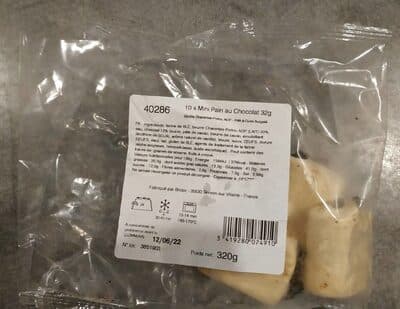 10x Mini pain au chocolat