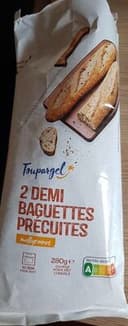 2 demi baguettes precuites