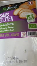 pain nature sans gluten