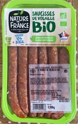 Merguez de volaille bio