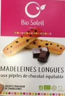 Madeleines longues chocolat