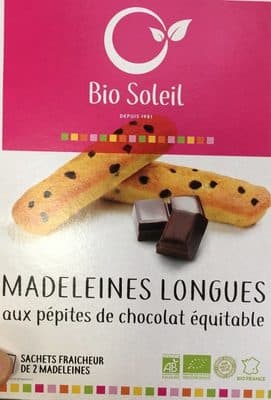 Madeleines longues chocolat