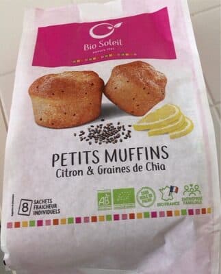 Petits muffins citron et graines de chia