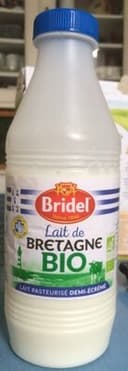 Lait frais demi-écrémé bio