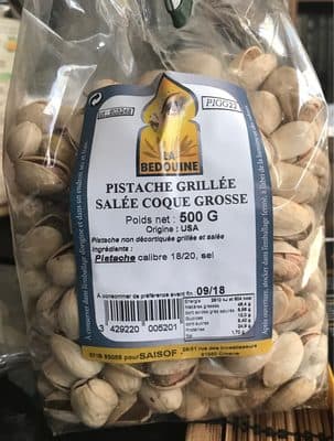 Pistache grillée salée coque grosse
