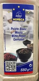 Poivre blanc moulu