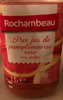 Pur jus de pamplemousse rose avec puple