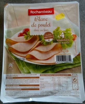 Blanc de poulet doré au four (4 tranches)