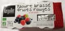 Yaourt brassé fruits rouges