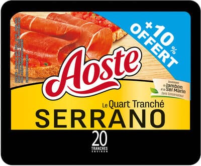 Serrano Le Quart tranché (+10% gratuit)