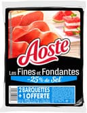 Jambon cru les Fines et Fondantes  -25% de Sel
