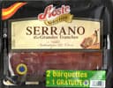 Serrano les grandes tranches 2 barquettes + 1 gratuite