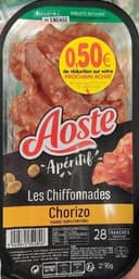 Apéritif les chiffonnades de chorizo