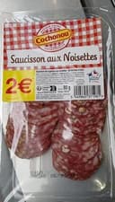 Saucisson aux noisettes